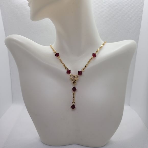 Avon Gold Toned Lariat Necklace - Picture 3 of 6